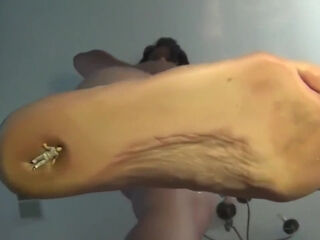 Giantess glass floor Husband Foot crush