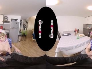 Amoral granny hardcore VR porn video